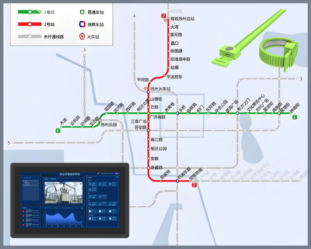 无线测温系统在苏州地铁中的应用